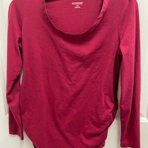 Motherhood Maternity Raspberry Long Sleeve Top